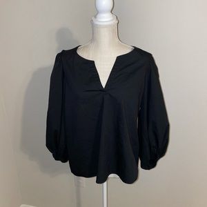 Banana Republic Black balloon Sleeve Top